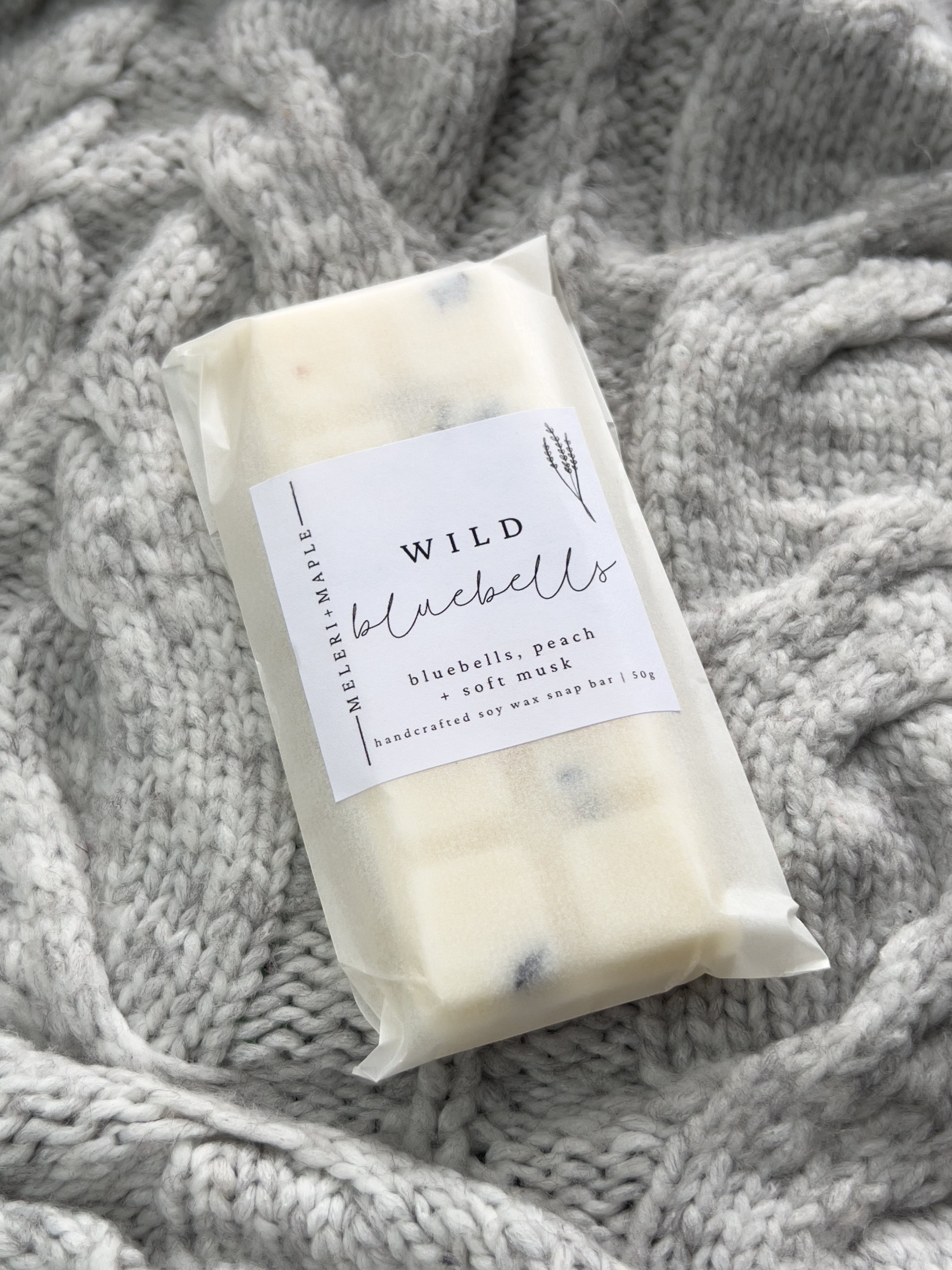 Wild Bluebell Scented Snap Bar Wax Melt