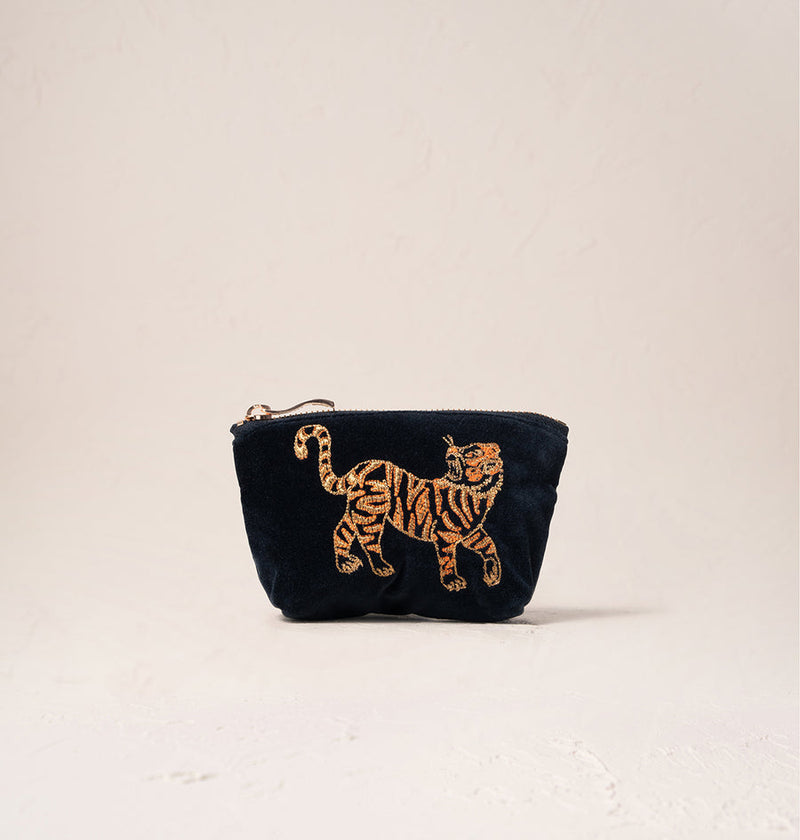 Wild Tiger Coin Purse Black