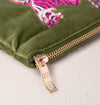 Wild Tiger Coin Purse Green & Pink