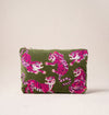 Wild Tiger Everyday Pouch ~ Green & Pink