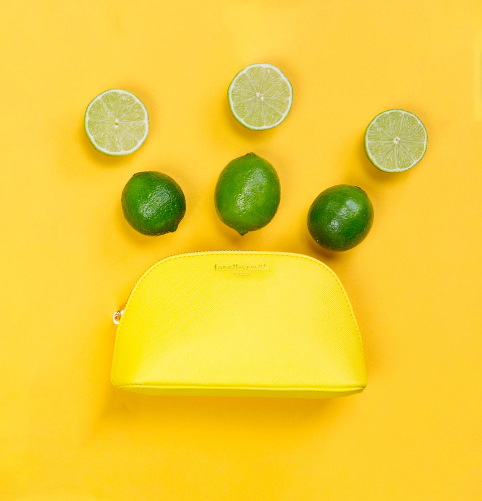 Vegan Leather Oyster Cosmetic Case