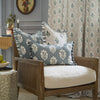 Sessile Leaf Printed Cushion Cover in Delph Blue