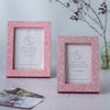 Hand Painted Frame ~ Pink Wiggle