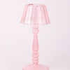 Lamp-Style Glass Tealight Holder ~ in Orange or Pink