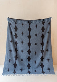 Pure Lambswool Blanket in Blue Celestial