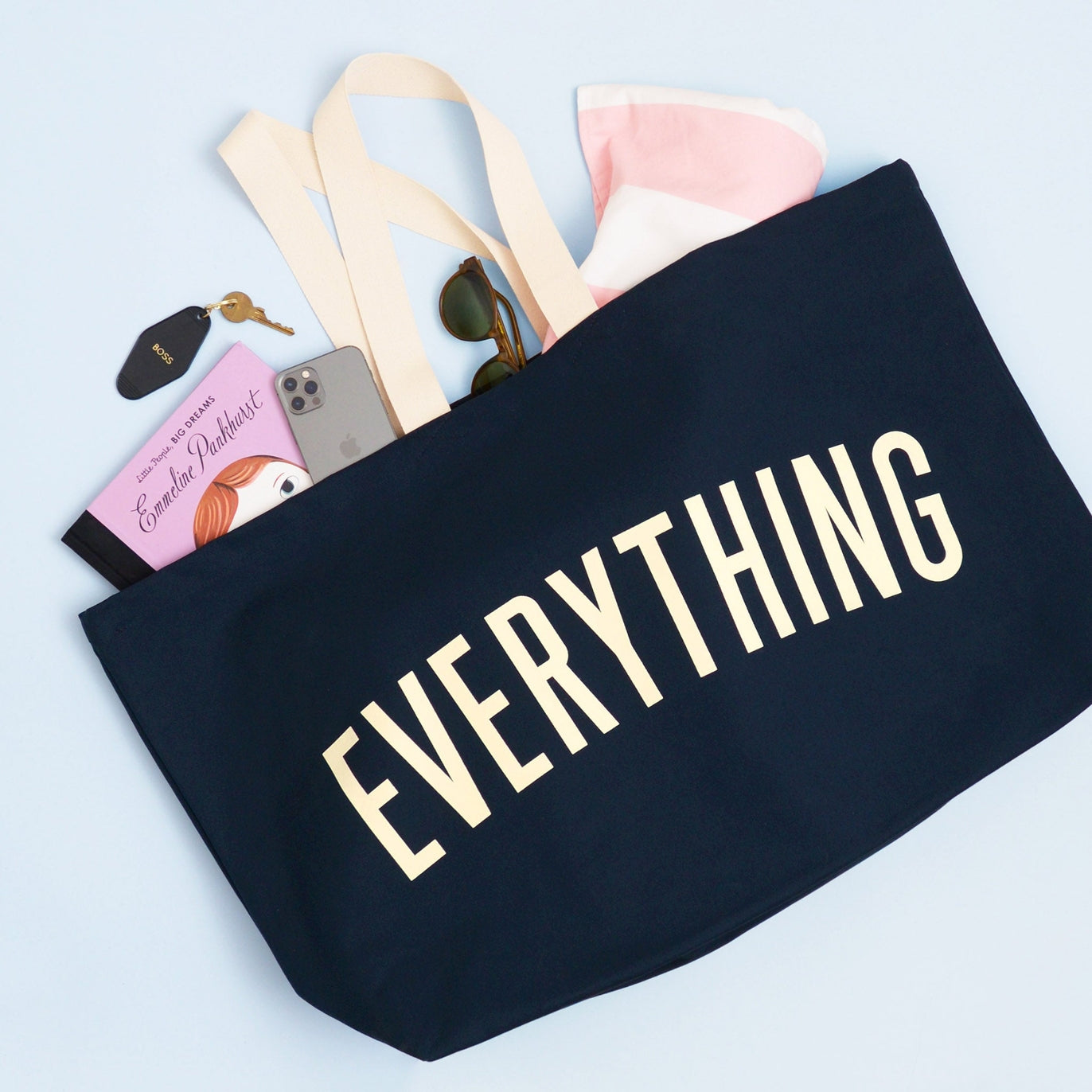 Everything Really Big Bag ~ in Forest Green, Peach, Sea Glass, Midnight or Pink