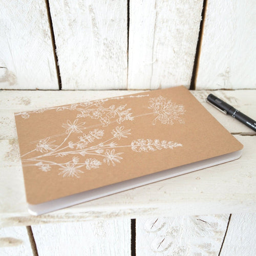 A5 Notebook in a pretty Garden Design