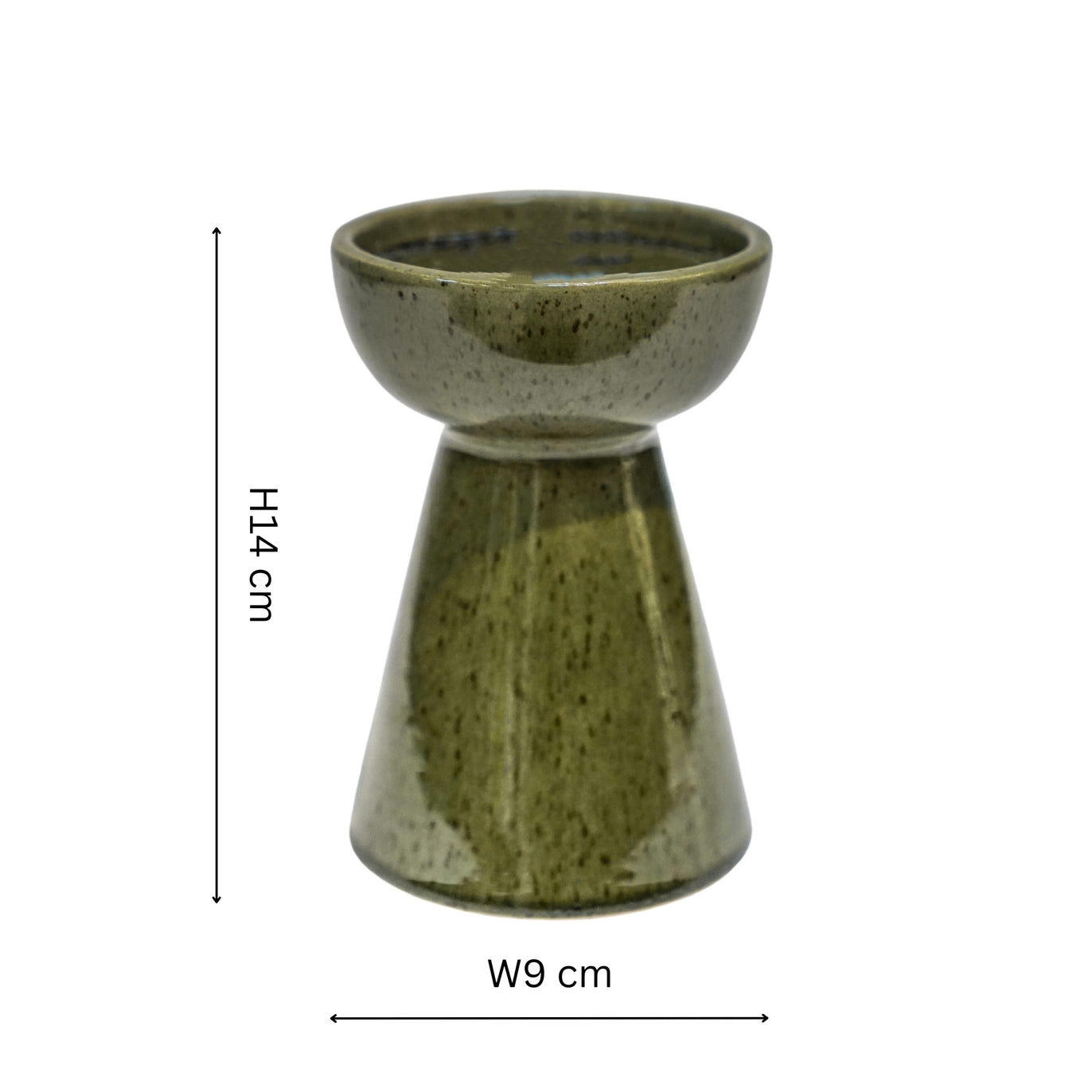 Bowen Pillar Candle Holder ~ in Linen, Fawn or Moss