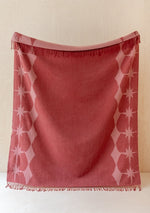 Pure Lambswool Blanket in Pink Celestial