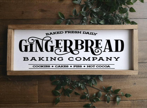 Gingerbread Bakery Kitchen Sign