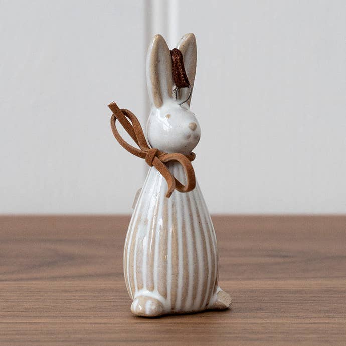 Hanging Rigged Ceramic Bunny