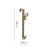 Christmas Over Door Wreath Hanger Deer Brass