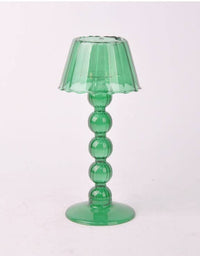 Multi Ball Lamp-Style Glass Tealight Holder in Green