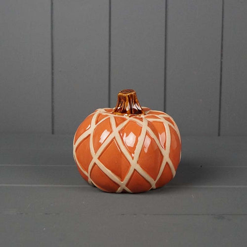 Ornamental Ceramic Pumpkin