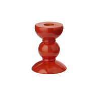 Addison Ross - Small Orange Bobbin Candlestick - 10cm