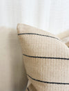 Beige & Black Stripe – Luxe Cotton Cushion Cover