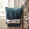 Home For Christmas Knitted Cushion by Sophie Allport