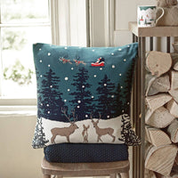 Home For Christmas Knitted Cushion by Sophie Allport