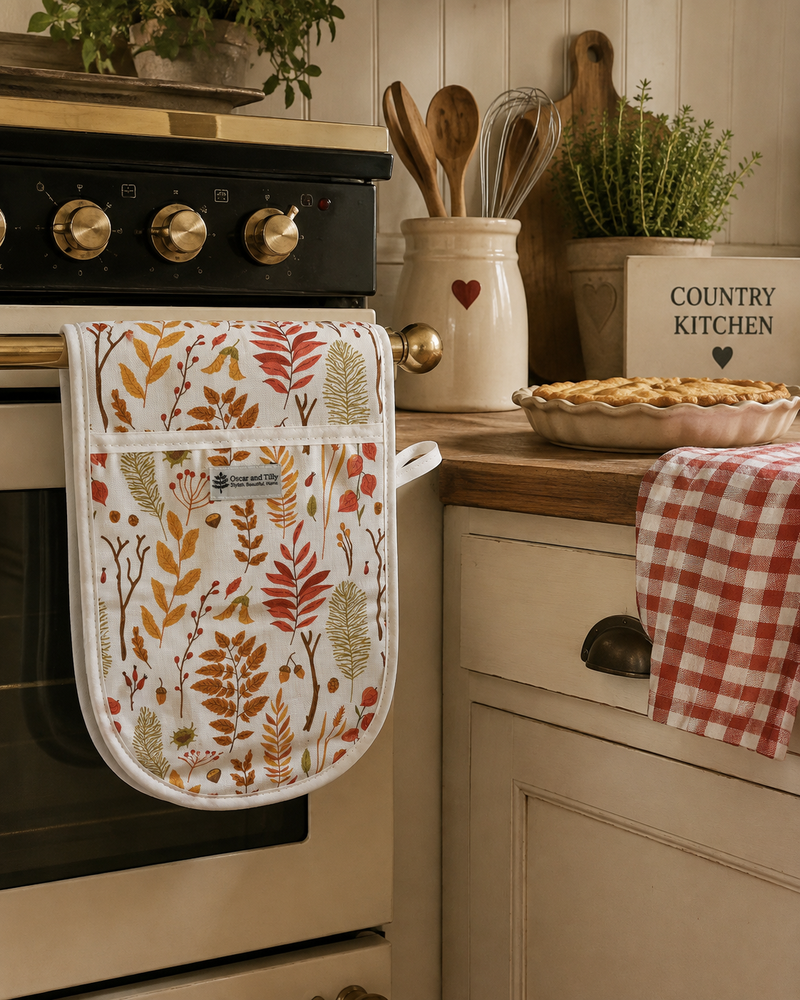 Autumn Leaves Oven Gloves