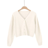 V Neck Cardigan in Cream or Stone