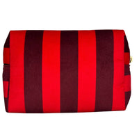 Stripe Velvet makeup bags in 4 colours