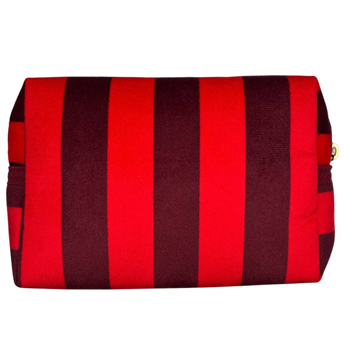 Stripe Velvet makeup bags in 4 colours