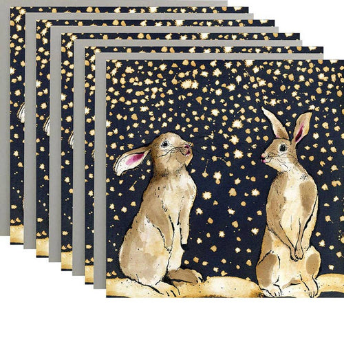 Snow Bunnies Christmas Card Pack (Pack of 6)