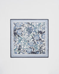 Fable Deco Blooms Blue Square Scarf