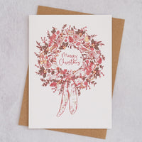 Christmas Wreath Pack of 8 Christmas Cards