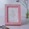 Hand Painted Frame ~ Pink Wiggle