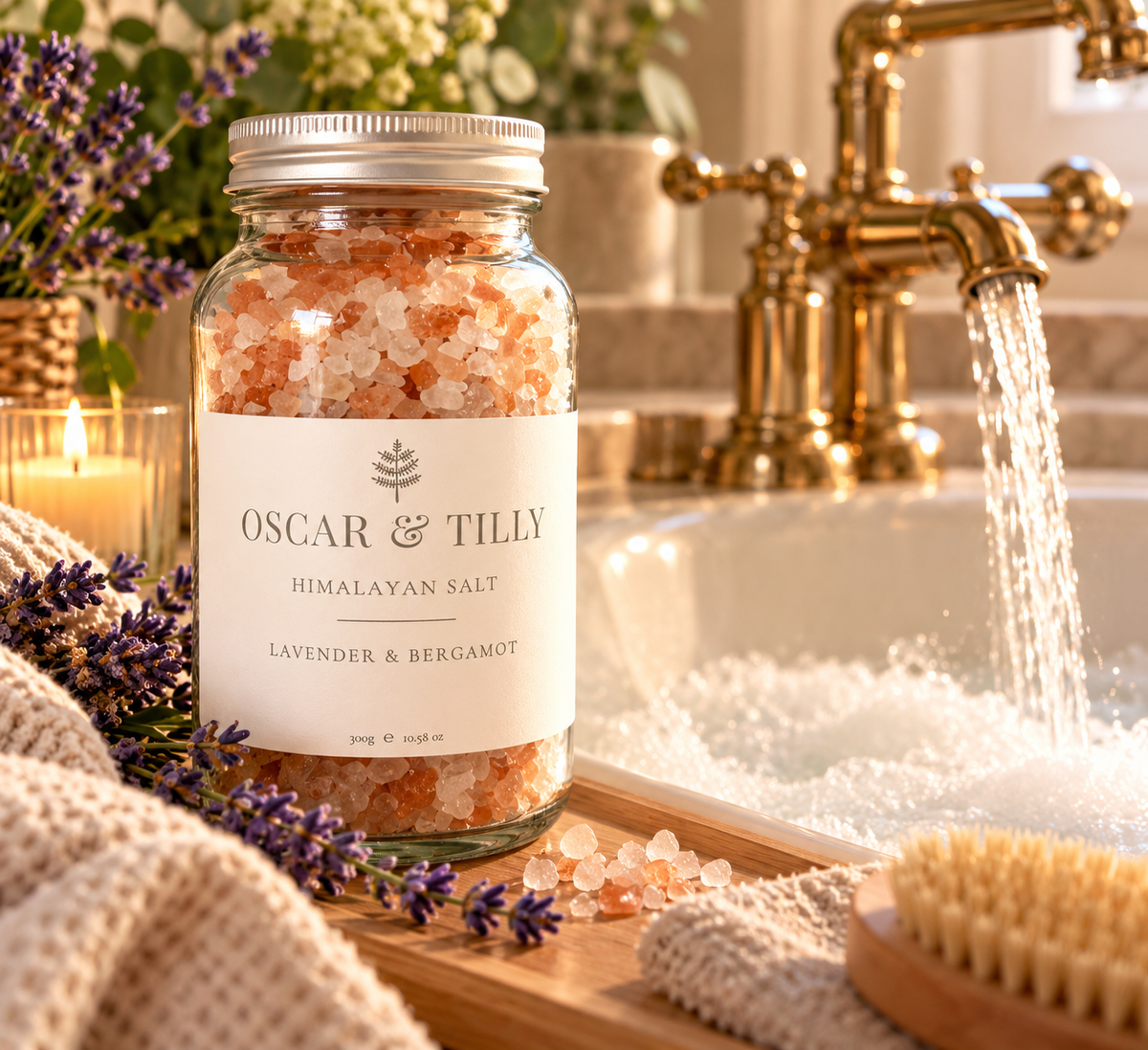 Himalayan Pink Bath Salts - in 3 gorgeous aromas
