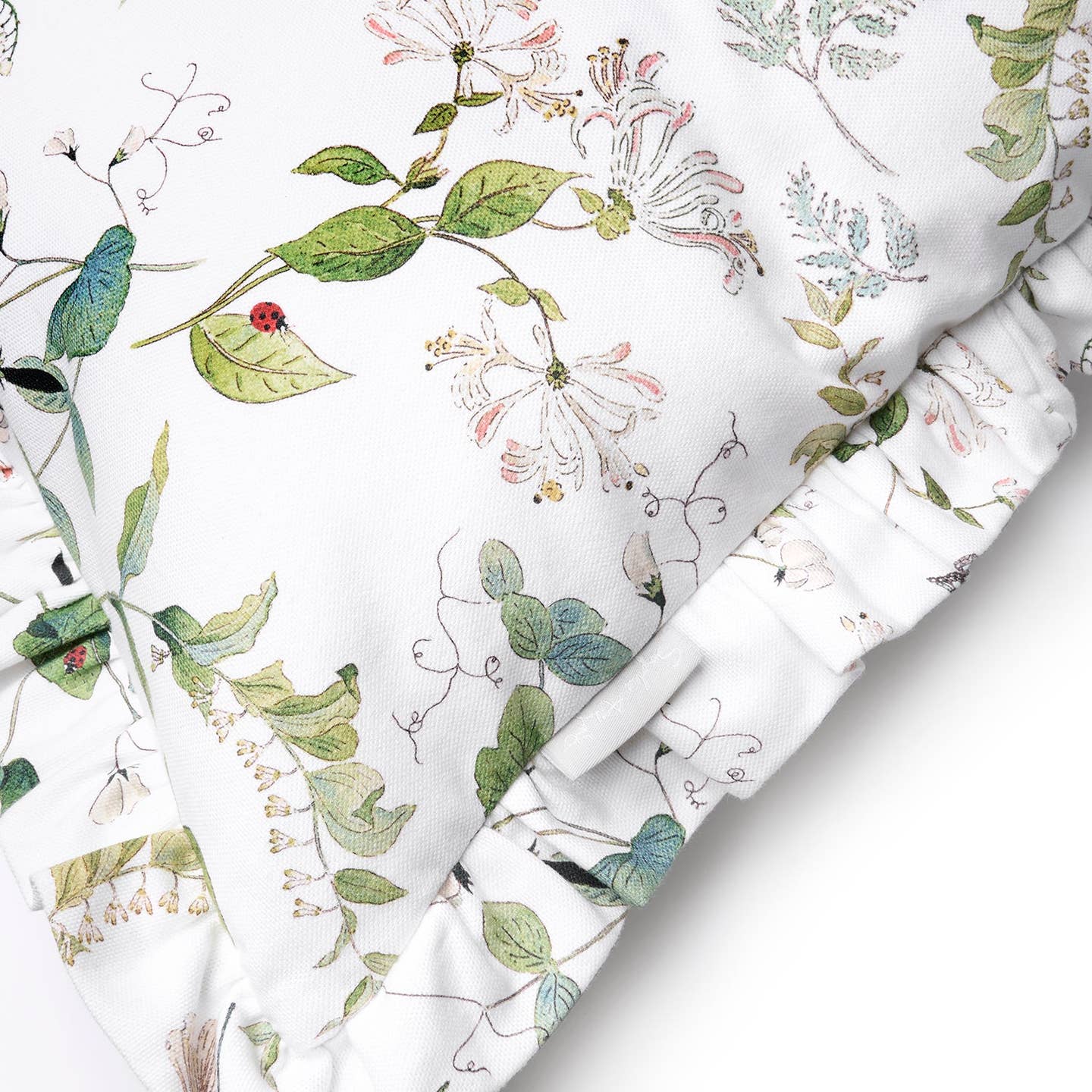 Wild Floral Frill Edge Cushion