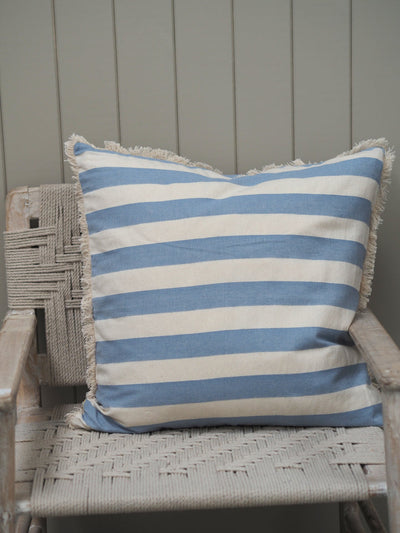 Bold Stripe Cushion Cover in Yellow, Blue or Dark Slate