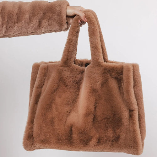 Daan Faux Fur Shopper Bag