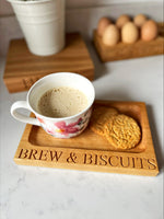 Brew & Biscuits Tray - can be personalised