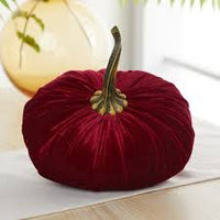 Handmade Velvet Pumpkins ~ 5 seasonal colourways