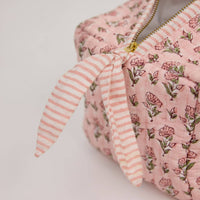 Organic Cotton Toiletry Bag - Ditsy Floral Blush