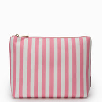Lola Washbag in Pink and White Stripes