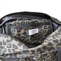 Leopard Print Tote Bag - Grey