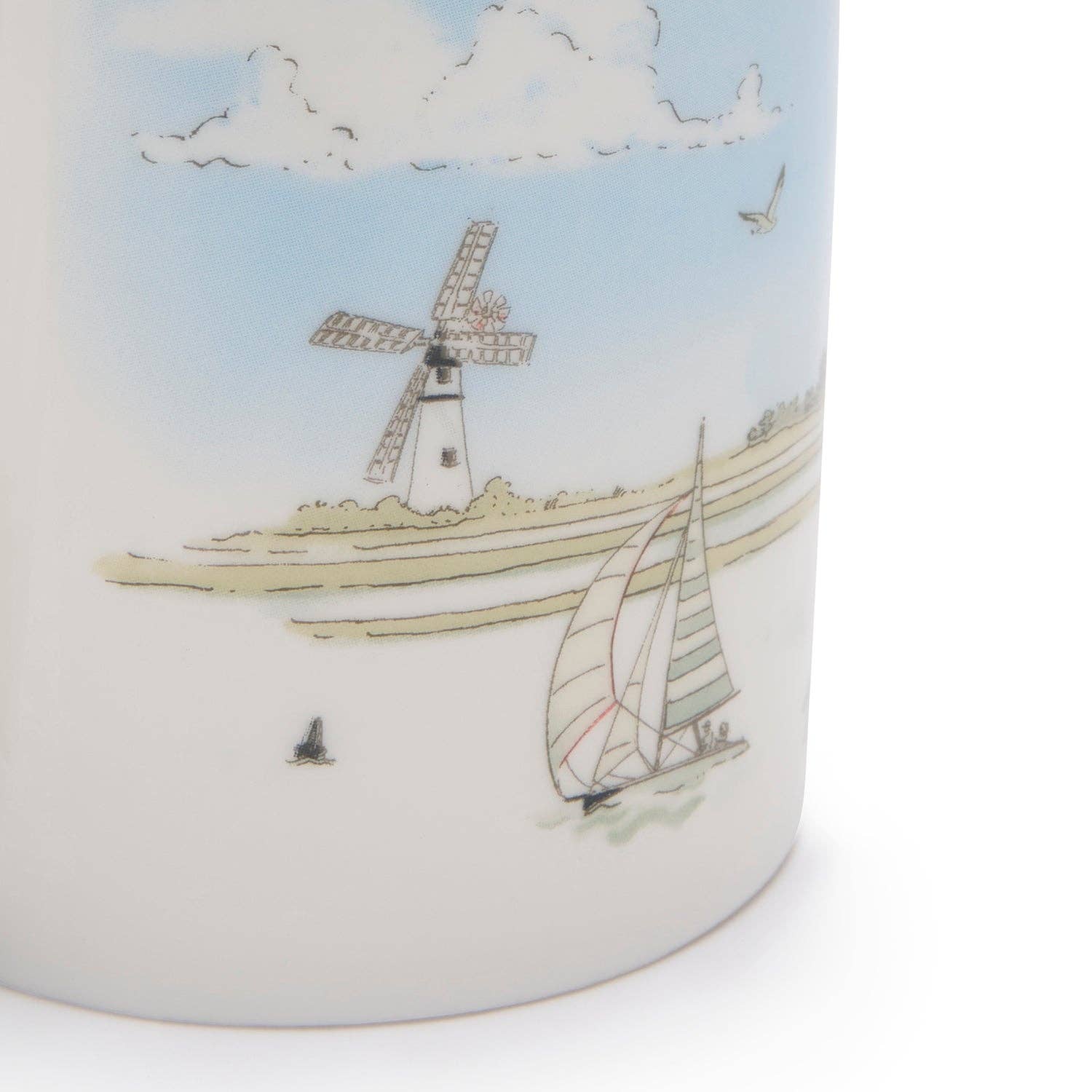 Coastal Boats Scene Mug