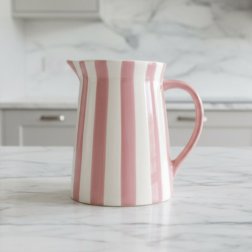 Striped Pitcher Jug