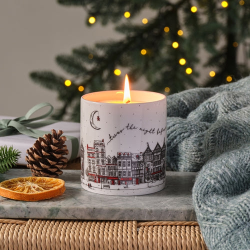 Santa's Sleigh Winter Forest Luxury Christmas Candle