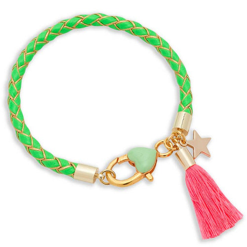 Twist of Fate Bracelet in Green or Hot Pink