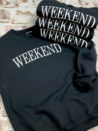 Living for the Weekend Sweatshirt - in Navy