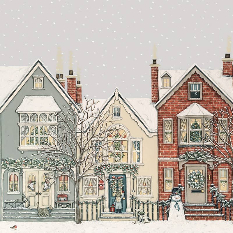 Snowy Street | Christmas Card Pack of 6