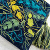 Velvet Palm Leaf Pouch Bag