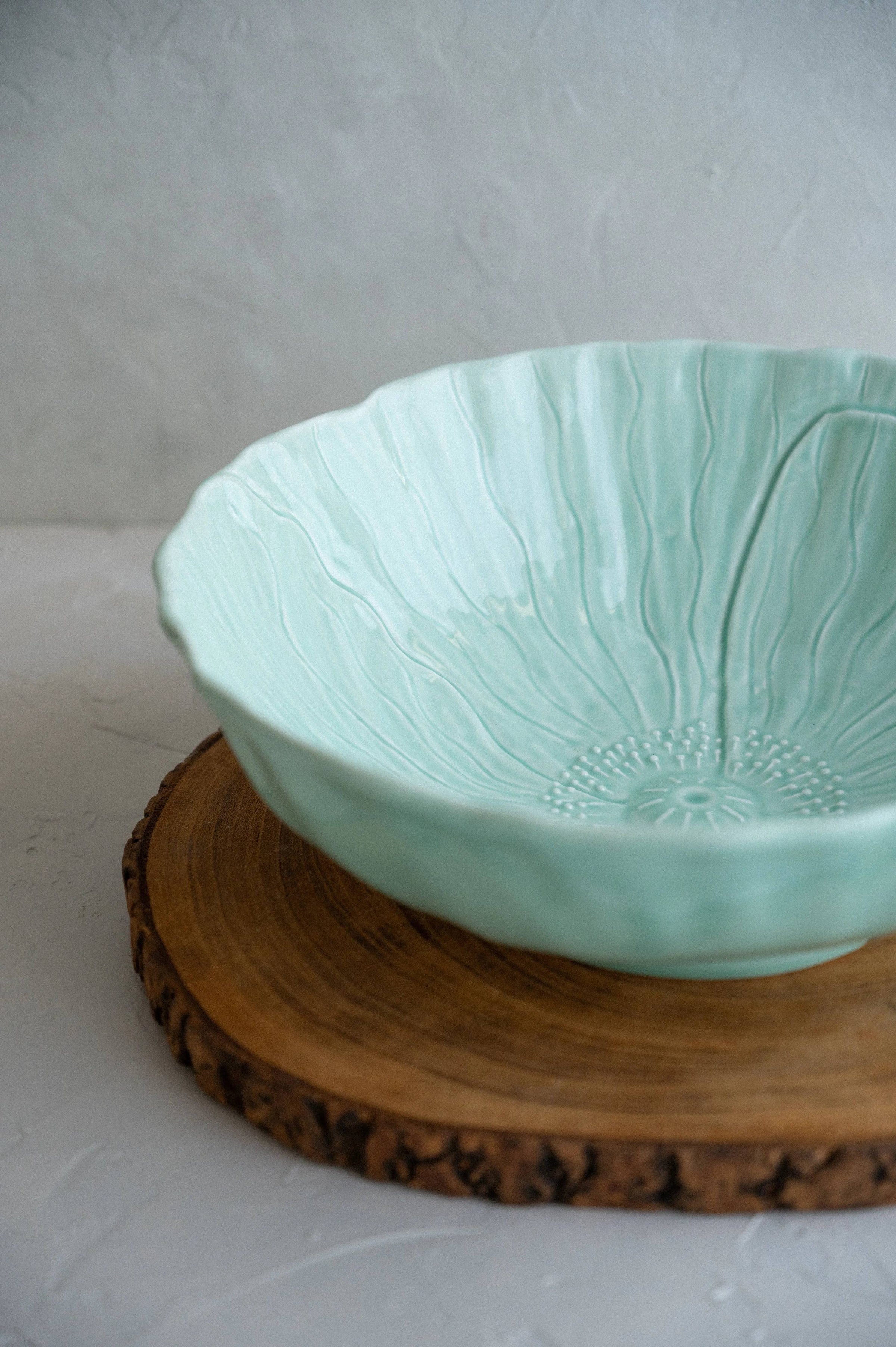Poppy Salad Bowl: Verde água