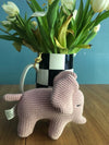 Chunky Knit Organic Small Baby Elephant Plush Toy