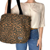 Tote Bag in Brown Leopard Print