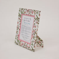 Block Printed Picture Frame (5x7) - Song Birds Blush